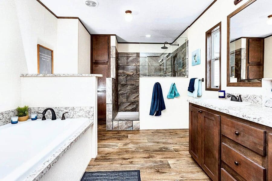 The big steve bathroom home features