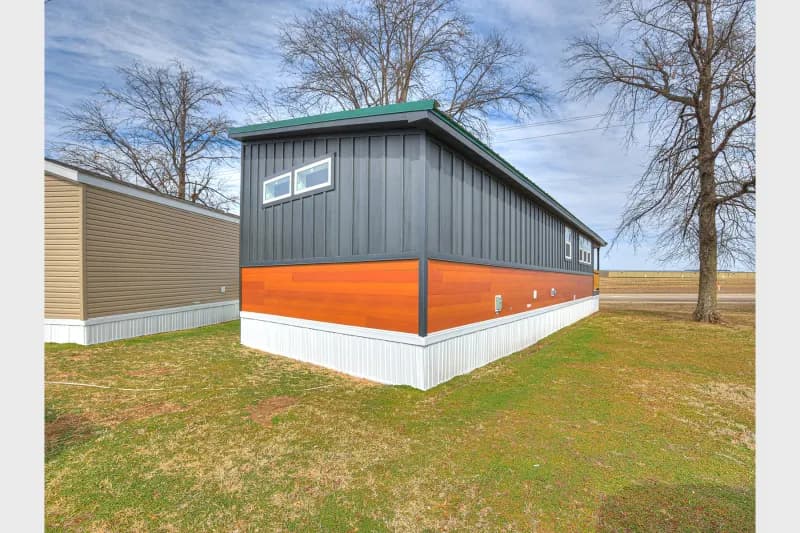 Contemporary cabin a700 elevation and exterior home features