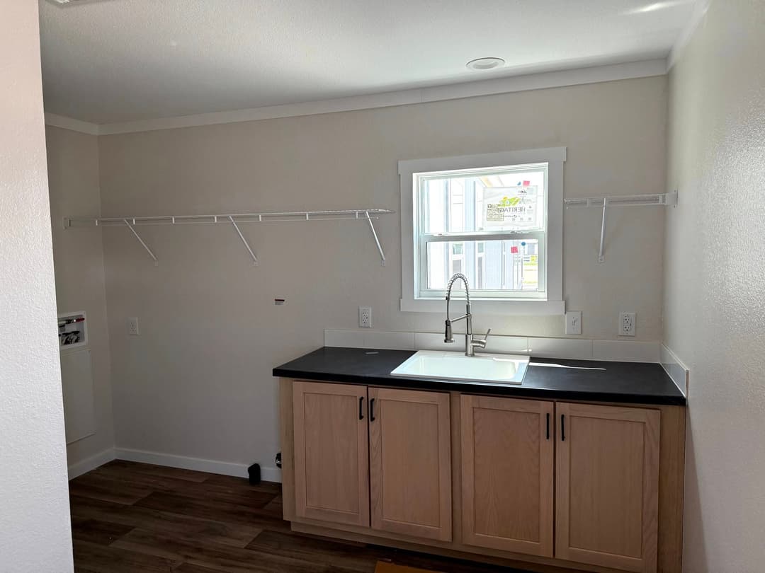 The red river interior home features