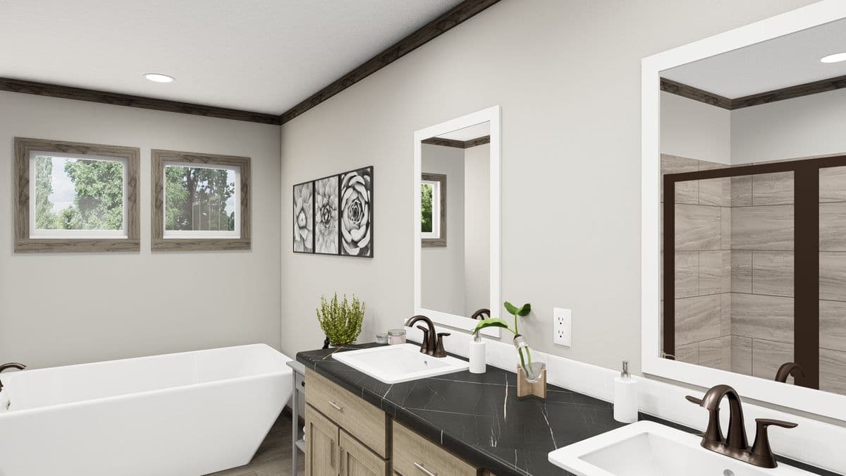 The madison bathroom home features