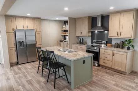 The crockett kitchen home features