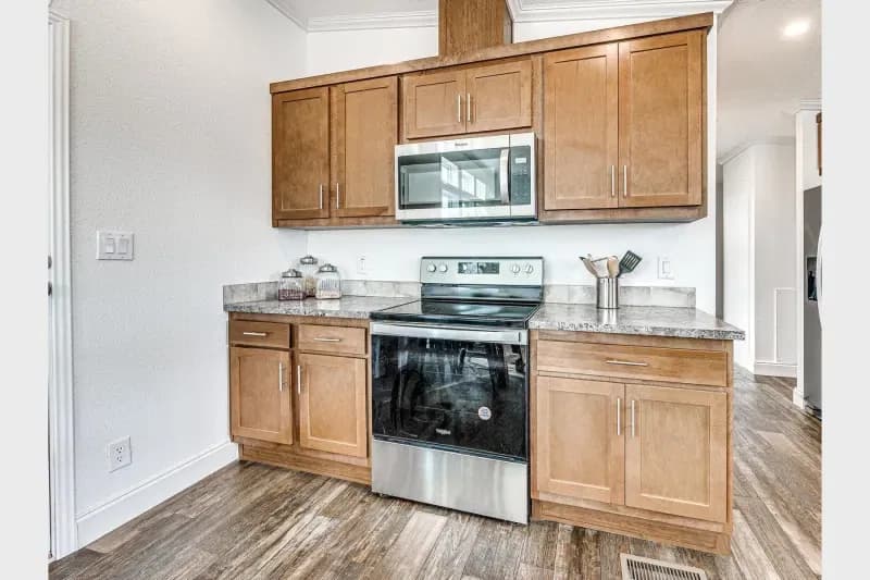 Contemporary cabin a701 kitchen home features