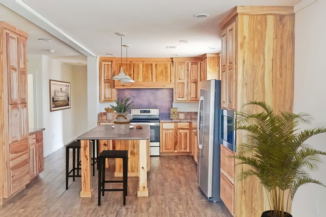 The ranch v74r kitchen home features