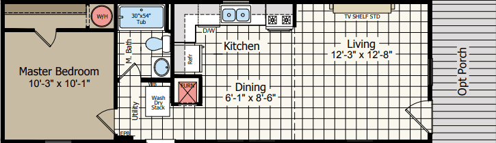 Cs1440a floor plan home features