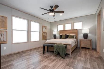 The crockett bedroom home features