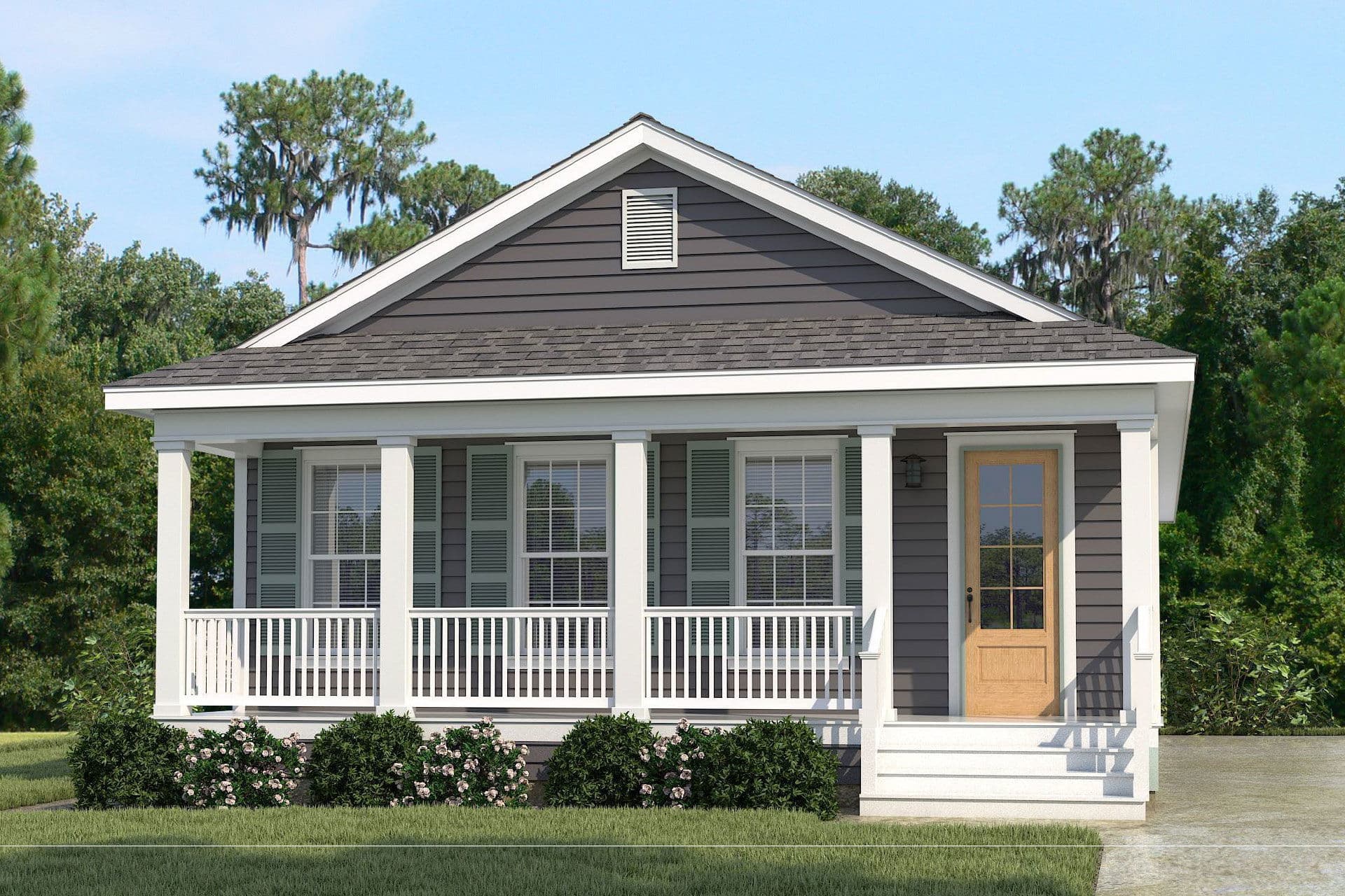 Tidewater hero, elevation, and exterior home features