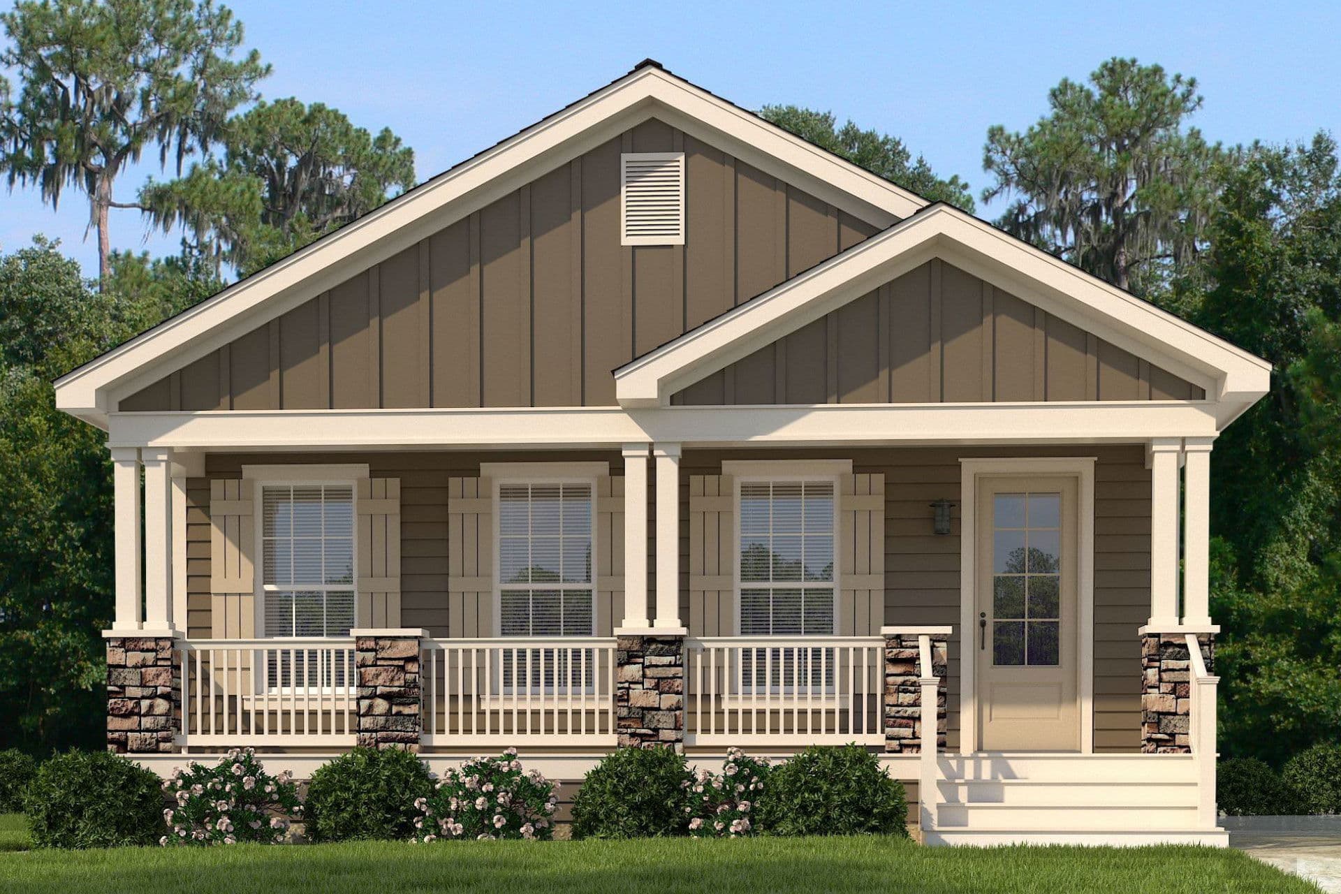 Prairie hero, elevation, and exterior home features