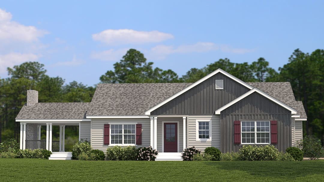 Nandina i elevation and exterior home features