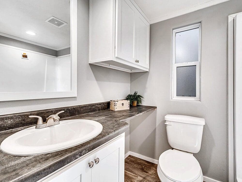 The copperwood bathroom home features