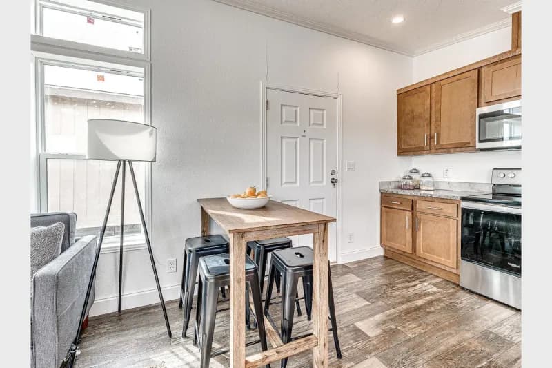 Contemporary cabin a701 kitchen home features