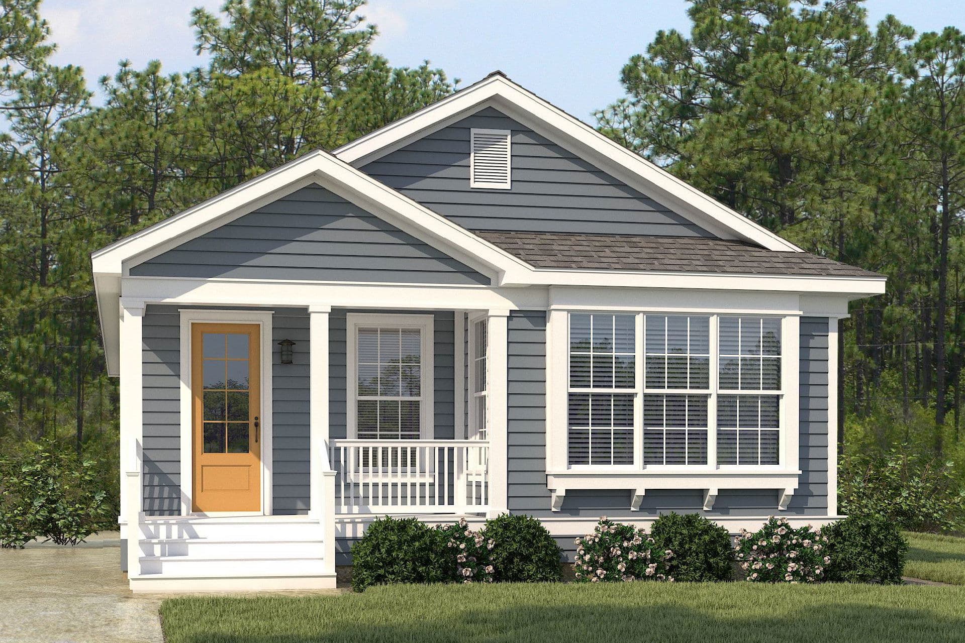 Walton hero, elevation, and exterior home features